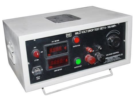 purpose of millivolt drop test|millivolt drop tester for sale.